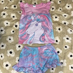 Girls Unicorn Pj set